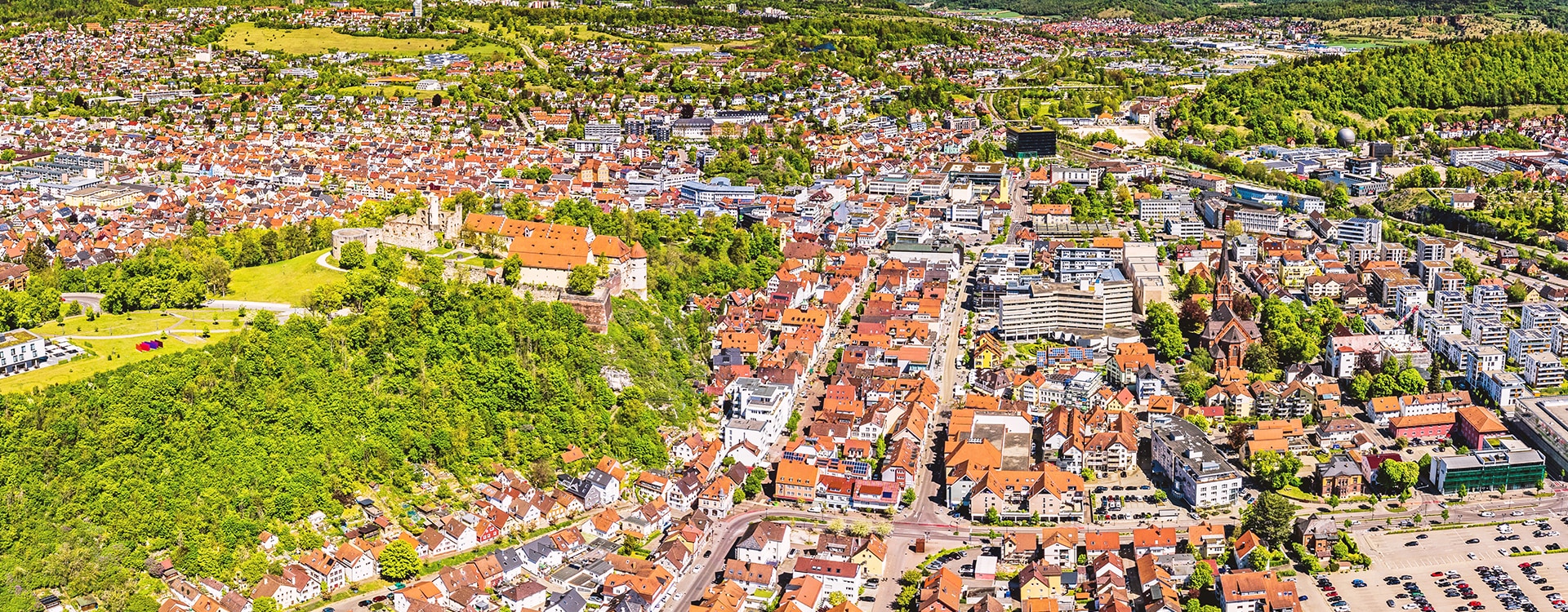 Luftaufnahme Stadt Heidenheim an der Brenz